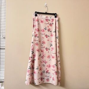 Shein Mulvari Floral Print High Waist Skirt Size M US 6